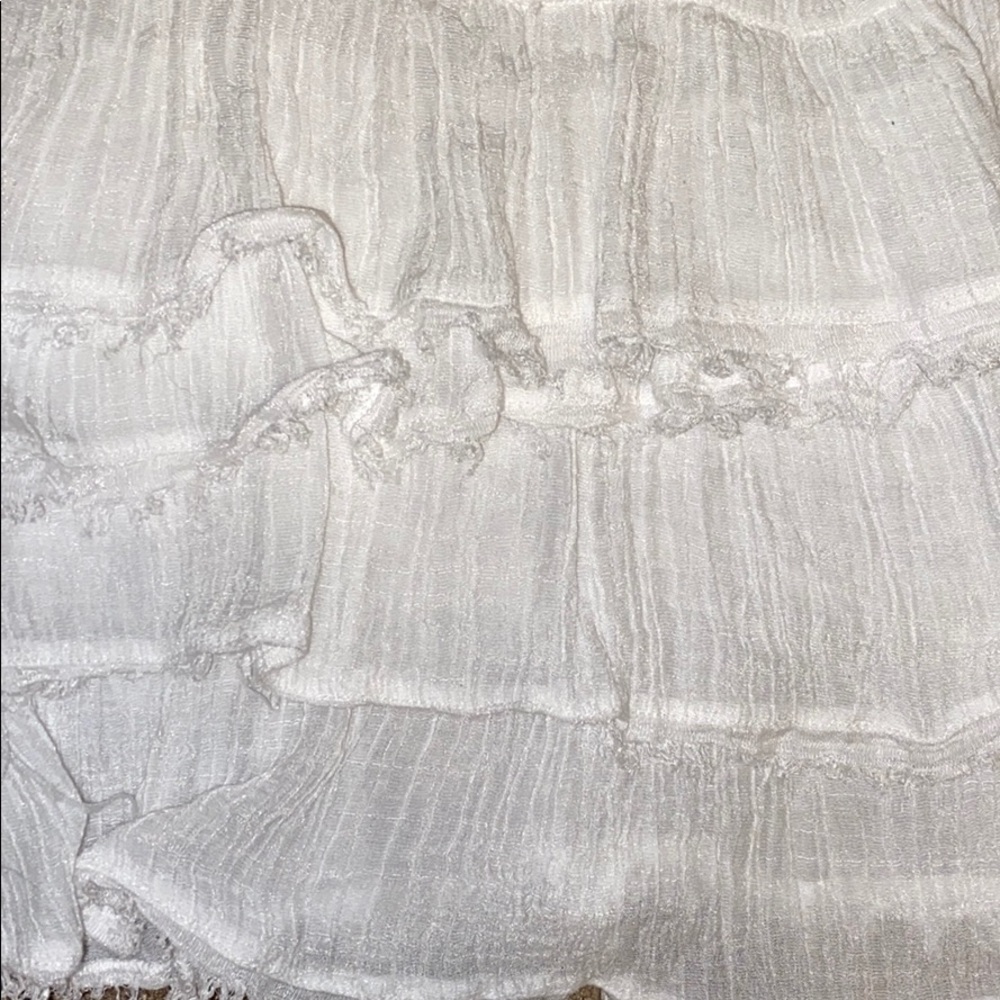 White Ruffle Tank - Picture 4 of 5